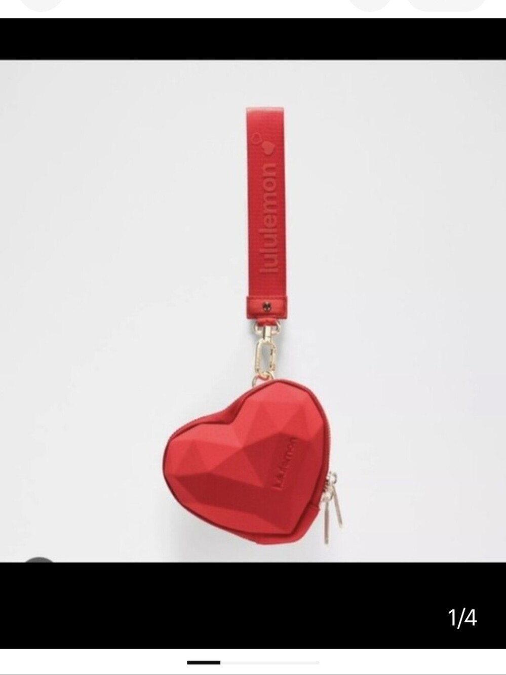 NWT☆ LULULEMON Heart Wristlet Bag